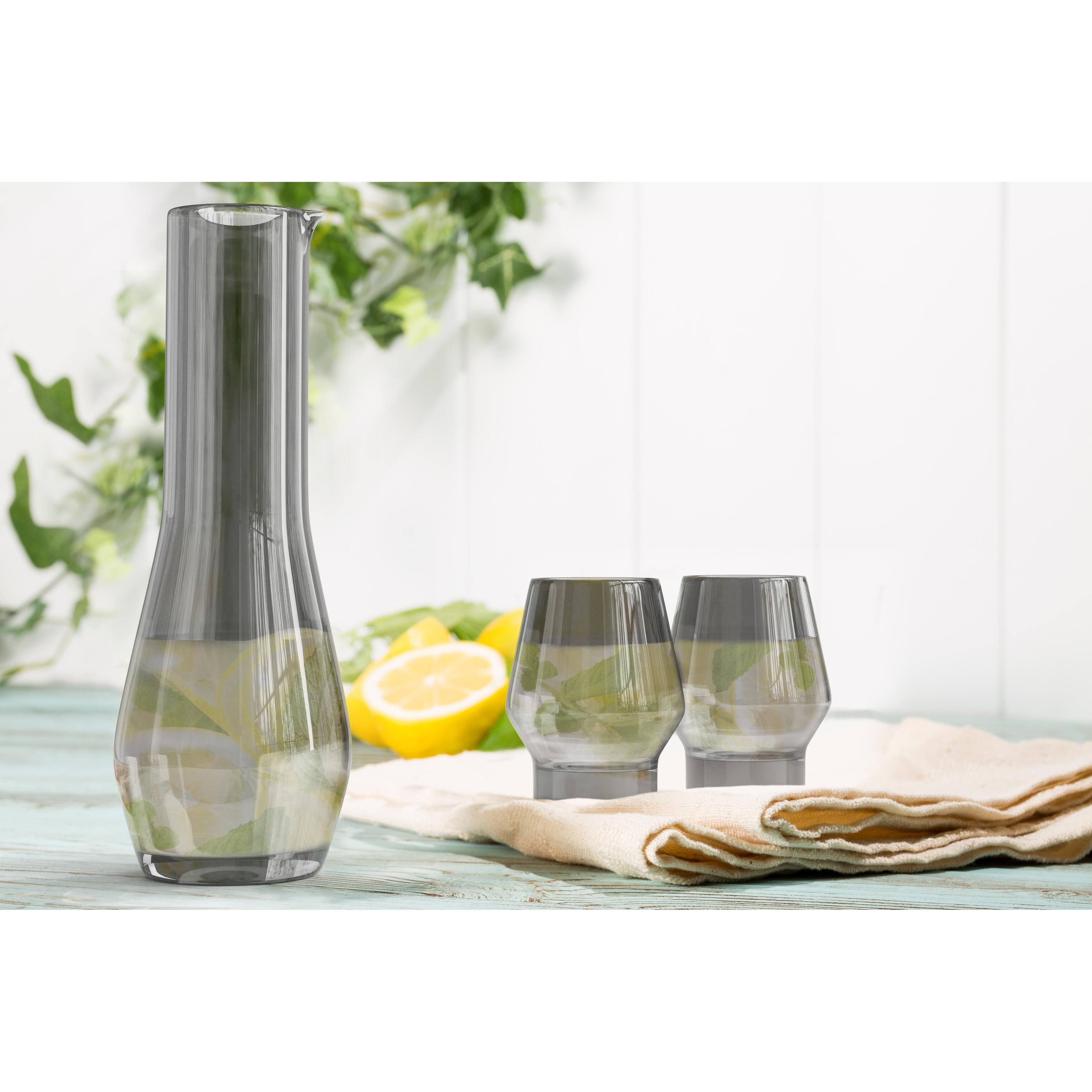 American Atelier 3 Piece Water Set, 34 oz Carafe and 2 Tumblers 34 oz