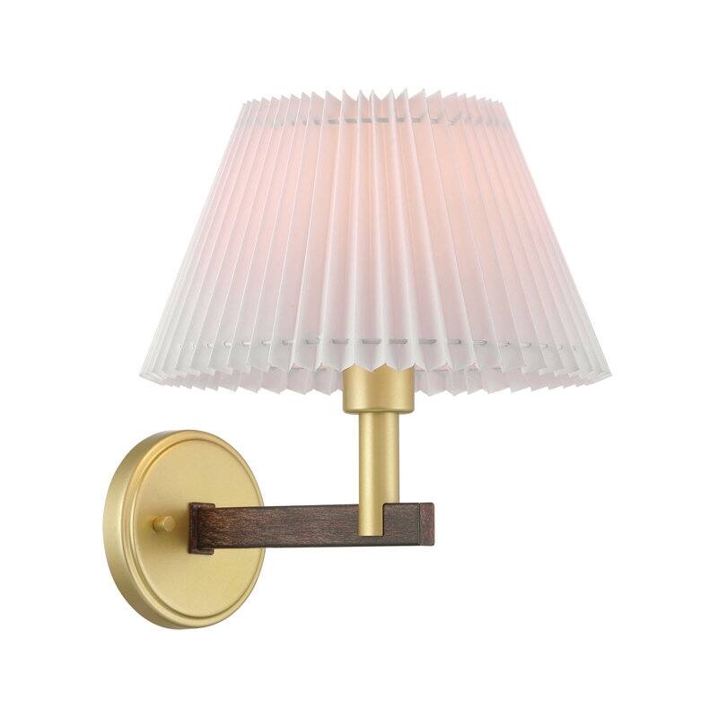 Acroma 1-light Modern Statement Sconce Fabric Wall Light - 11.4'' W * 12.5'' D * 12.8'' H