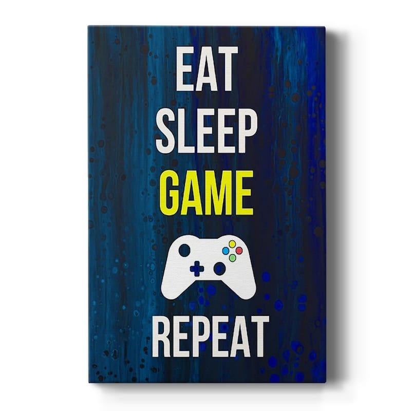 Gamer at Play V Premium Gallery Wrapped Canvas - Ready to Hang - 24X36