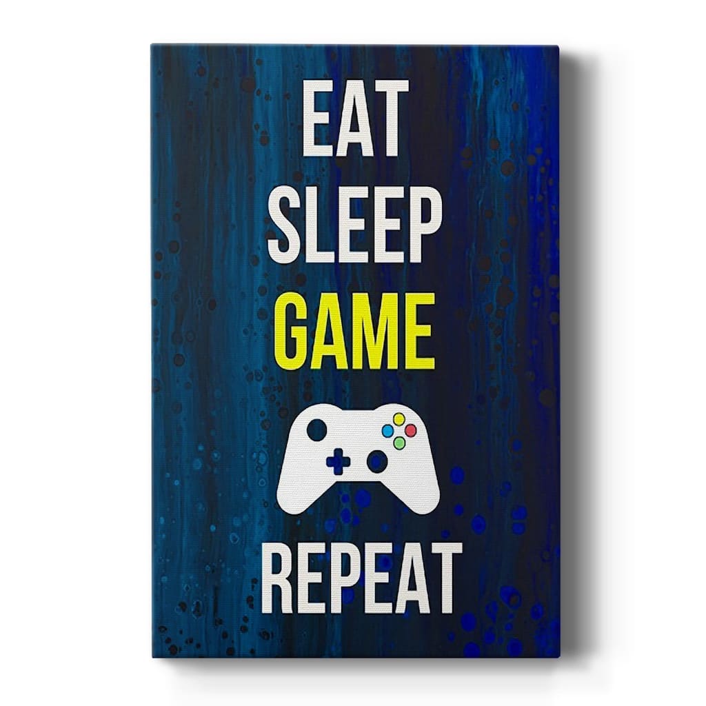 Gamer at Play V Premium Gallery Wrapped Canvas - Ready to Hang
