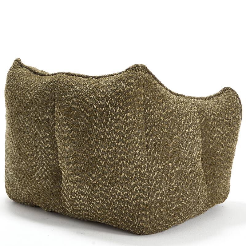 Chenille Lounge Chair with Armrests