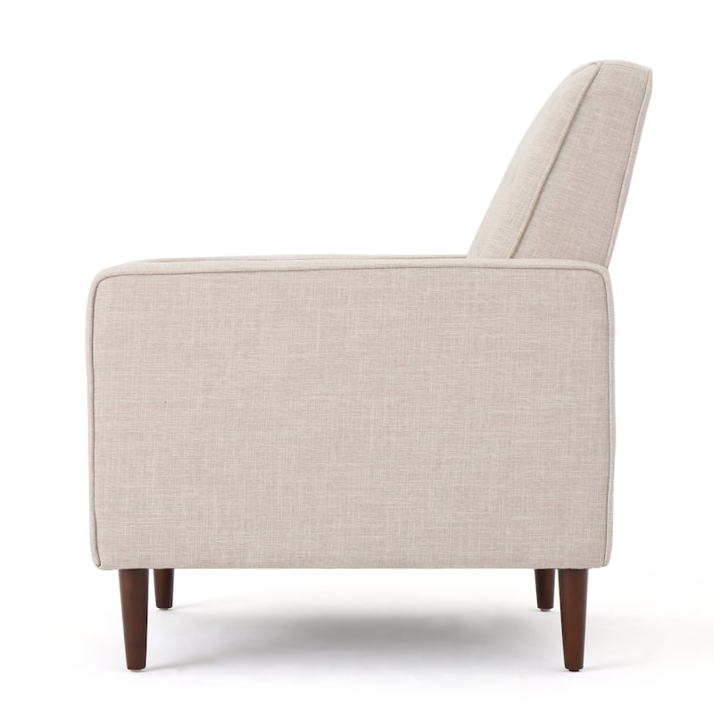 Mid-Century Modern Recliner, UpholAstered Recliner With Beech Wood Legs