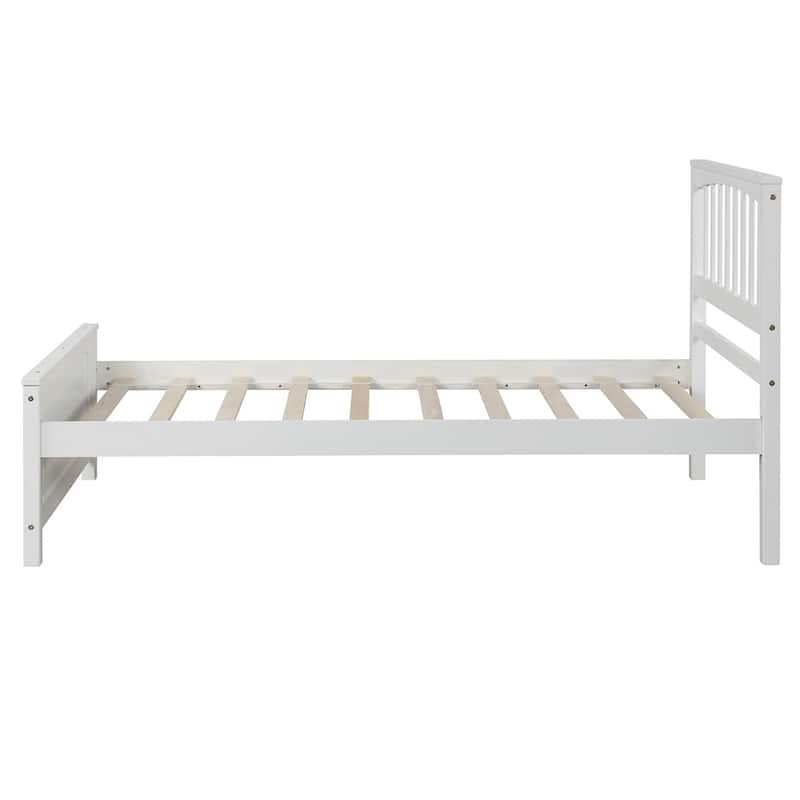Wood Platform Bed Twin size Platform Bed