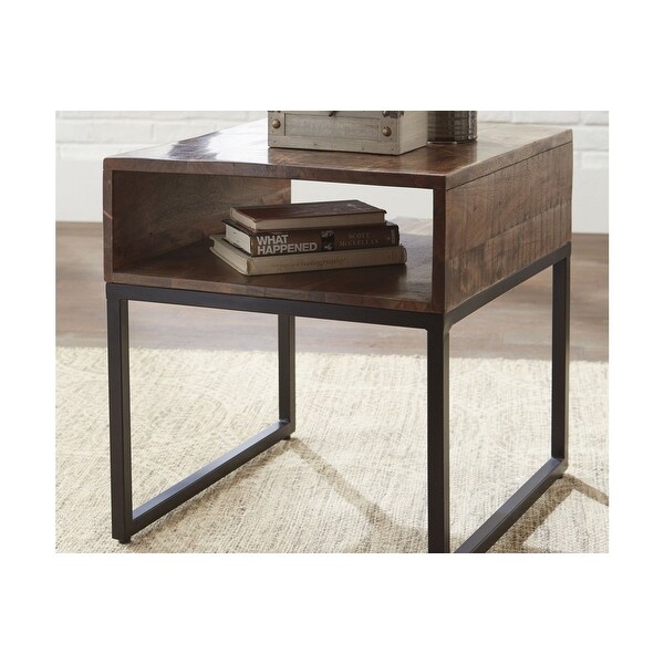 Shop Hirvanton Rectangular End Table Warm Brown ...