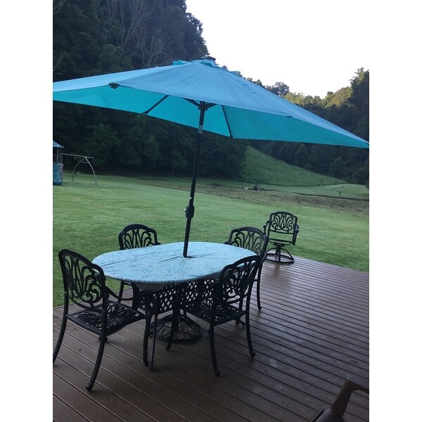 Top Product Reviews For Rectangular Solar Powered Led Lighted Patio Umbrella 10 X 6 5 By Trademark Innovations 18160974 Overstock