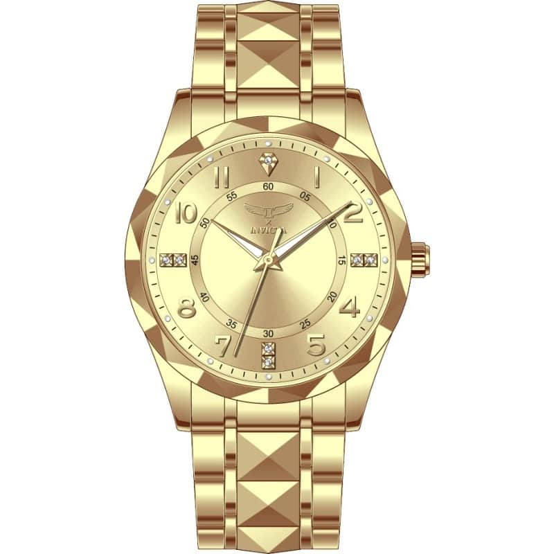 INVICTA Men's 69017 Specialty Quartz PC21S Copper Dial Watch - Gold