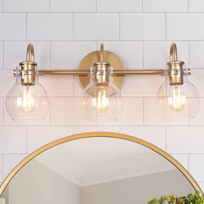 Modern 2/3/4/5-Light Bathroom Vanity Light Globe Glass Wall Sconces Minimalist Design