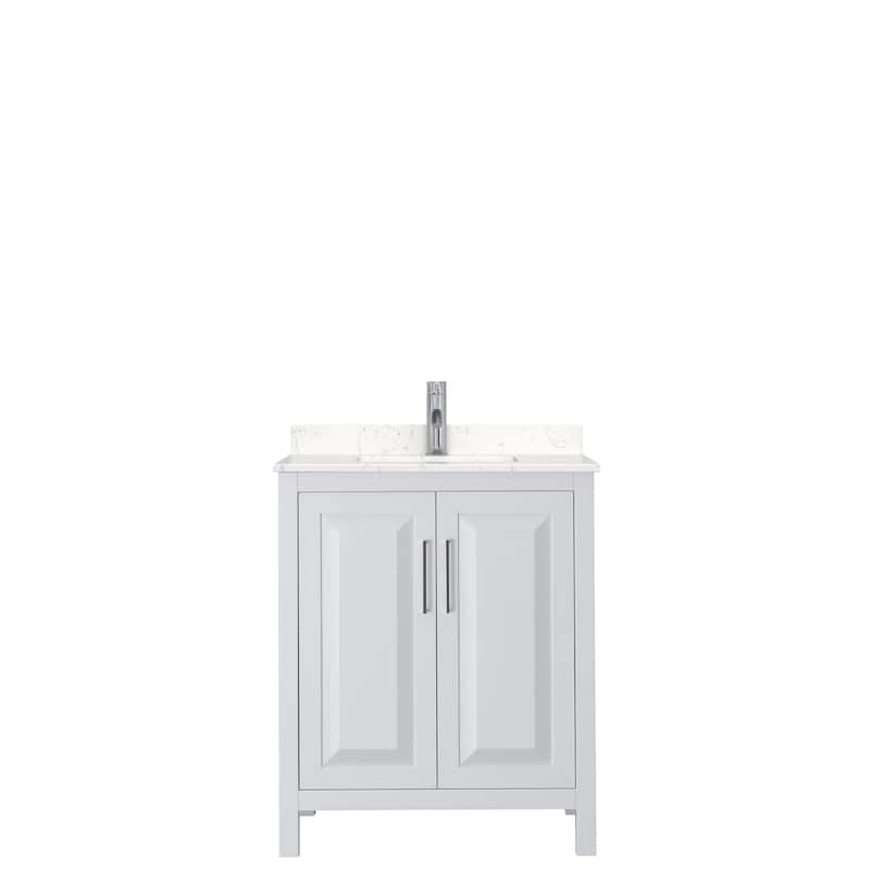 Daria 30 Inch Single Vanity, Cultured Marble Top