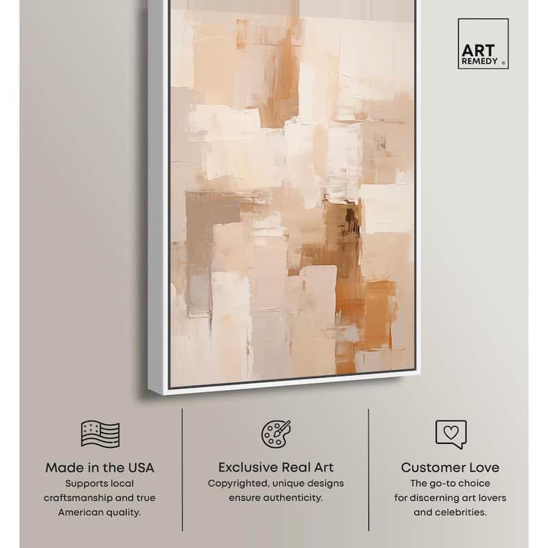 Sandstone Hush Canvas by Art Remedy