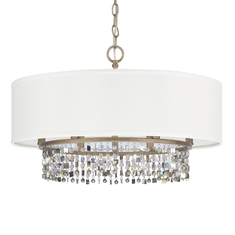 Harper 6-light Brushed Gold Pendant/ Semi-Flush Mount - Brushed Gold