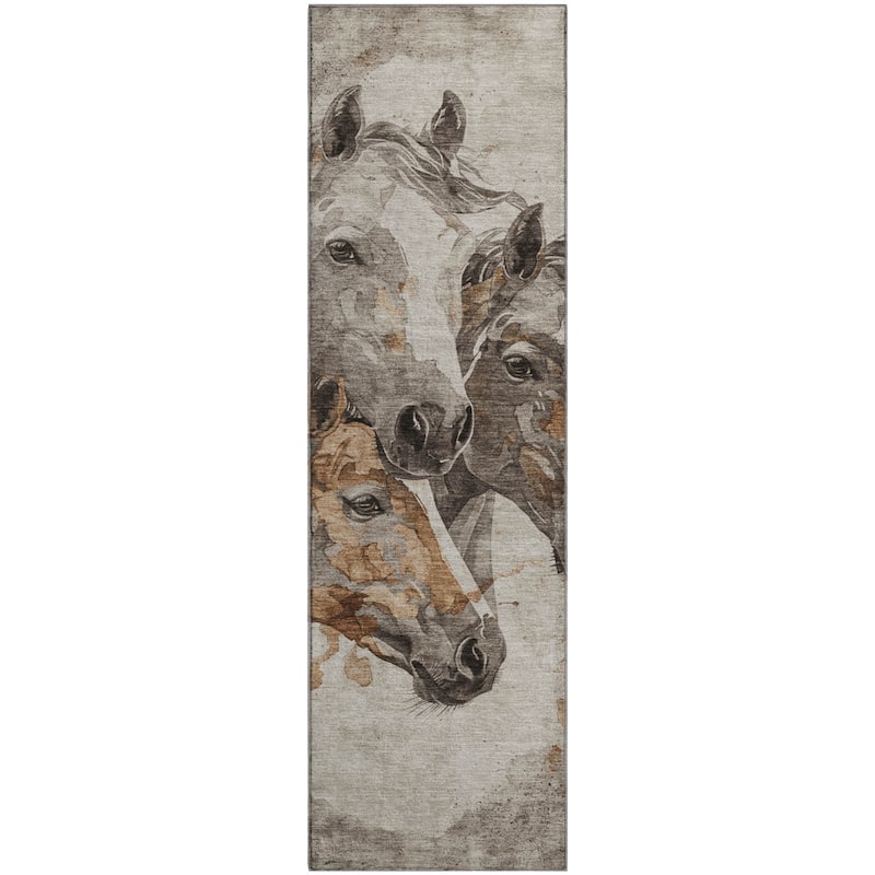 Premium Washable Super Soft Majestic Horses Mayfield Rug