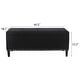 preview thumbnail 32 of 48, Adeco Storage Ottoman 41" Tufted Bench for Living Room Bedroom