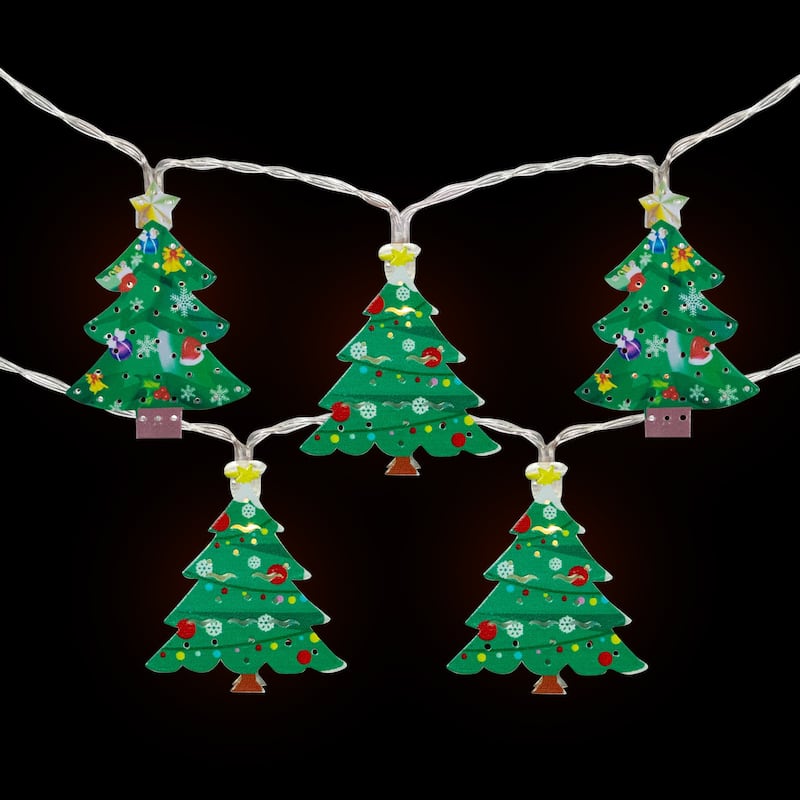 10-Count LED Christmas Tree Fairy Lights 5.5ft Copper Wire
