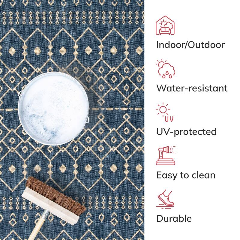 Well Woven Medusa Nord Indoor Outdoor Area Rug