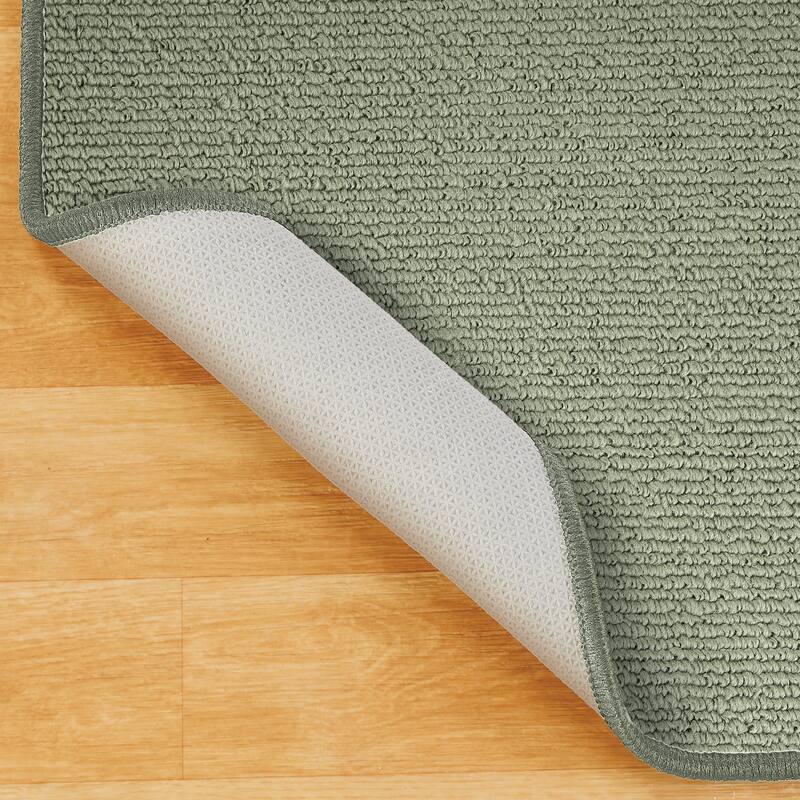 Berber Slip-Resistant Rubber Backing Utility Floor Rug
