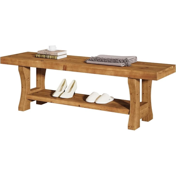 Solid Wood Entryway/ End of Bed/Dining/Hallway Bench. Long Indoor Dining Seat