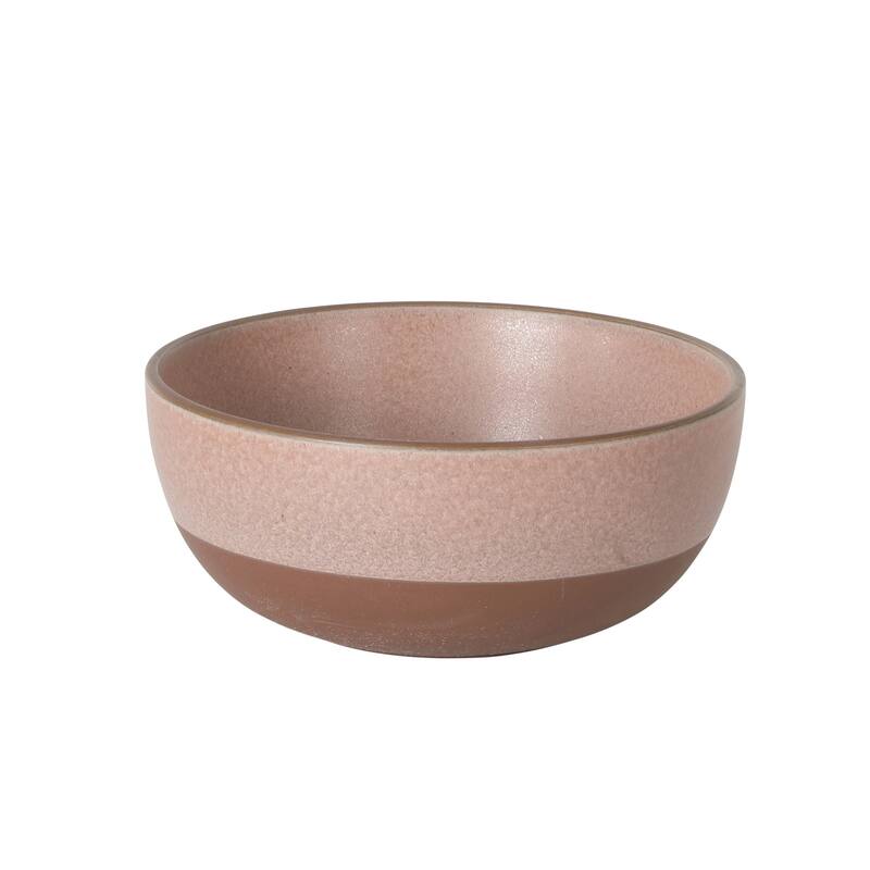 Gibson Elite William Crest 4 Piece Cereal Bowl Set, 6.25" Round Stoneware Reactive Glaze Finish, Soup, Dessert & Snack Bowls