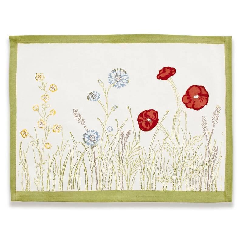 Springfields Multicolored PlaceCotton Mats (Set of 6) - Placemat - 15x18