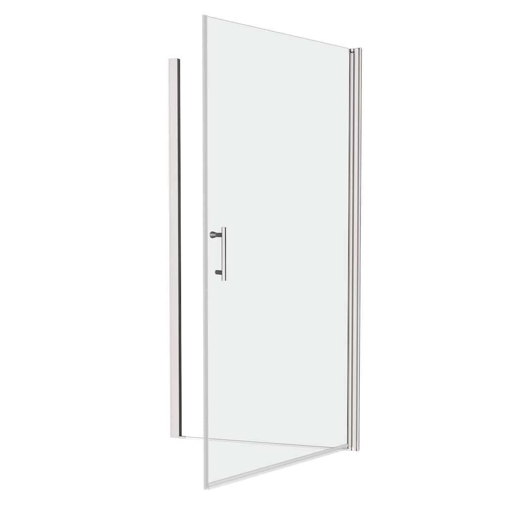 Pivot shower door, open outside, with 1/4" tempered glass