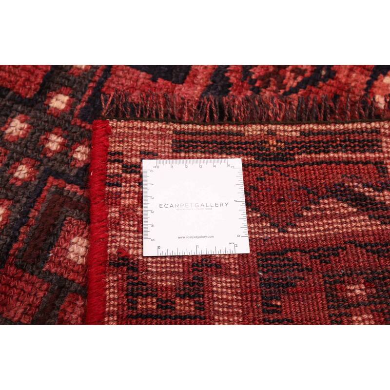 ECARPETGALLERY Hand-knotted Melis Vintage Red Wool Rug - 4'7 x 7'7