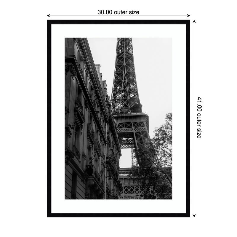 Tour Eiffel - Eiffel Tower by Pictufy Studio III Wood Framed Wall Art Print