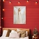 preview thumbnail 9 of 12, Stupell Divine White Robe Angel Canvas Wall Art Design By Petal Prints Design