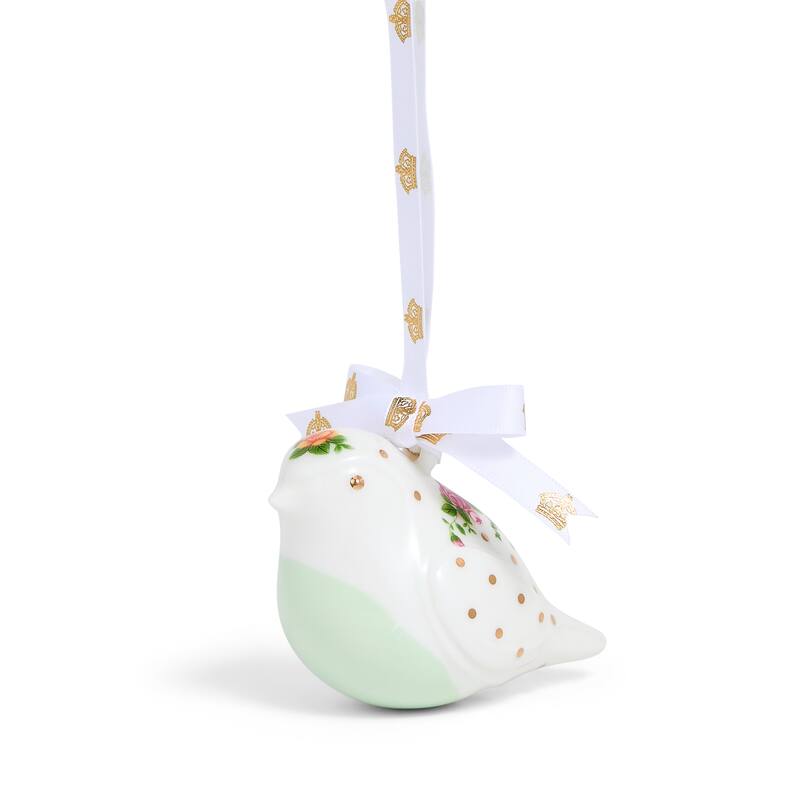 Royal Albert Old Country Roses Christmas Hanging Robin Ornament
