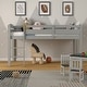 preview thumbnail 21 of 31, Costway Twin Low Loft Bunk Junior Bed Bedroom Wooden Guard Rail Ladder