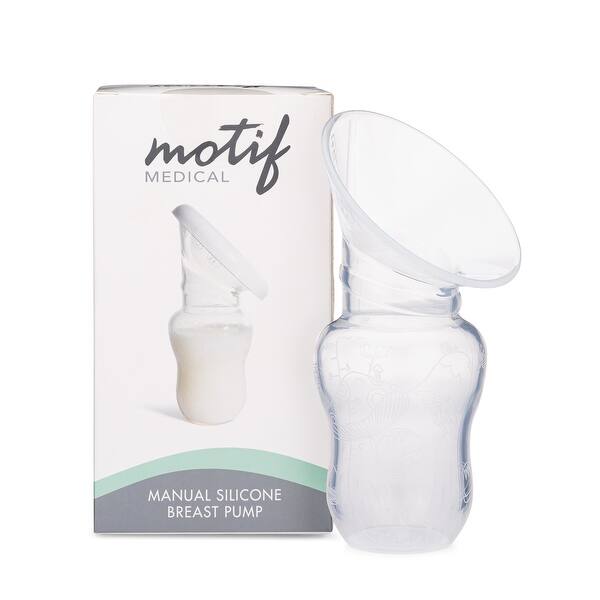 slide 1 of 1, Motif Manual Silicone Breast Pump - Standard
