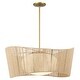 preview thumbnail 5 of 8, Minka Lavery 6577 Key Largo 1 Light 28" Wide Pendant with Natural Rope
