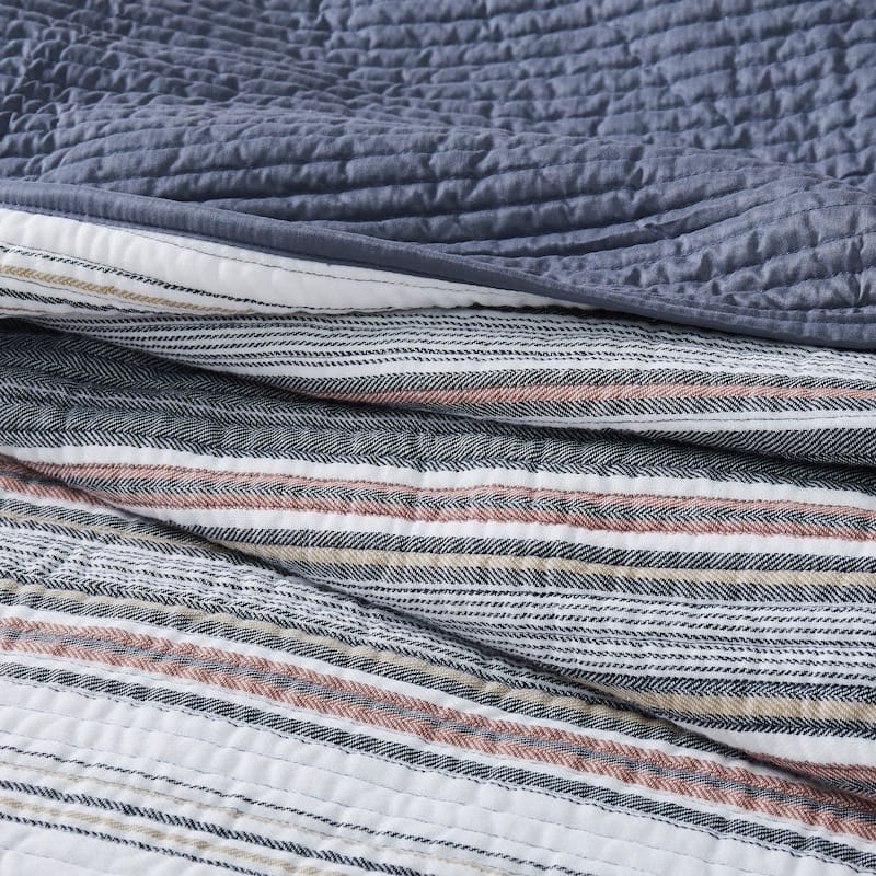Brooklyn Loom Hudson Stripe Yarn Dye Quilt Set