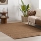preview thumbnail 1 of 19, Nuloom Thellia Textured Flatweave Shag Rug 4' x 6' - Rust