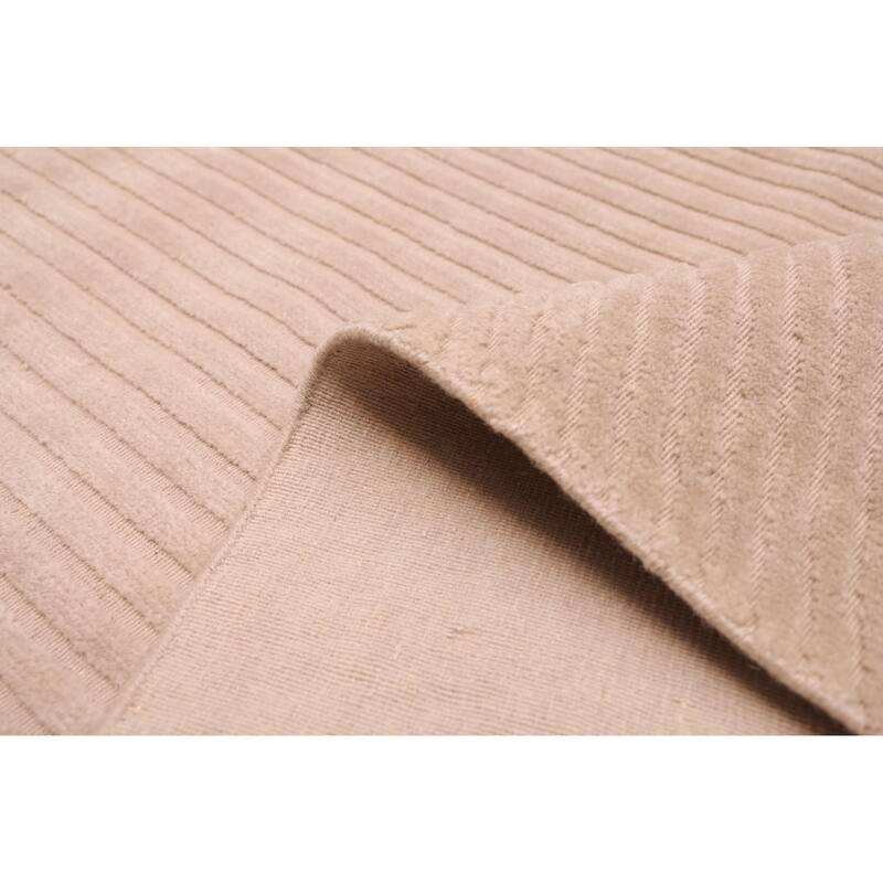 ECARPETGALLERY Hand Loomed Kashkuli Gabbeh Beige Wool Rug - 6'5 x 9'9