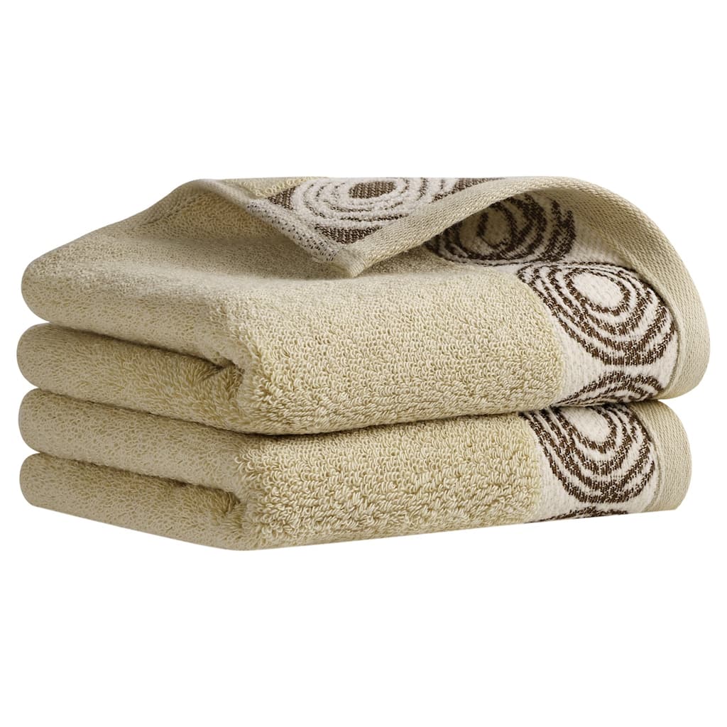 Striped Hand Towels, Cotton Soft Absorbent Bathroom Towel Multipurpose Use for Hand Drying and Face Washing