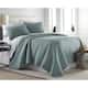 Oversized Solid 3-piece Quilt Set by Southshore Fine Linens - Steel Blue - Full - Queen