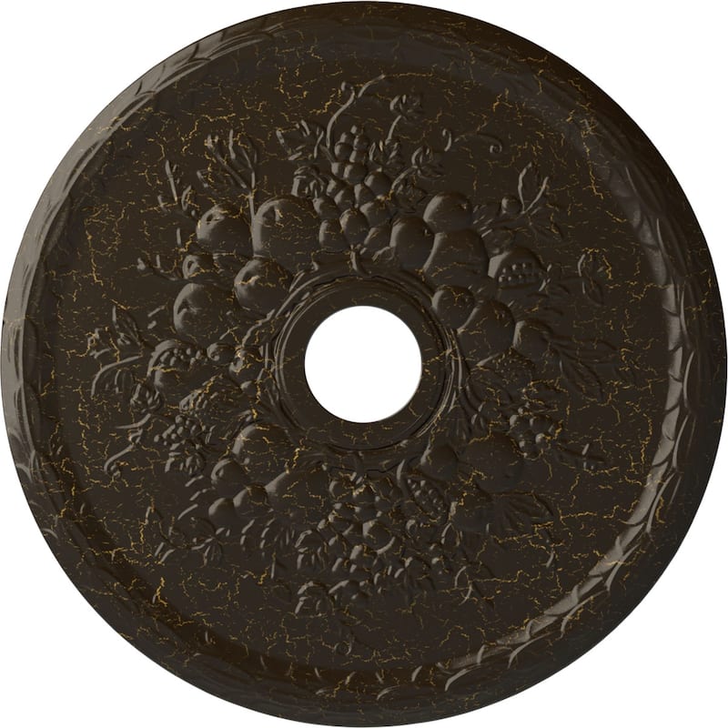 22 5/8"OD x 3 5/8"ID x 5/8"P Grape Ceiling Medallion