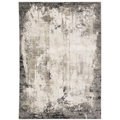 Style Haven Nelson Industrial Abstract Grey/ Ivory Indoor Area Rug