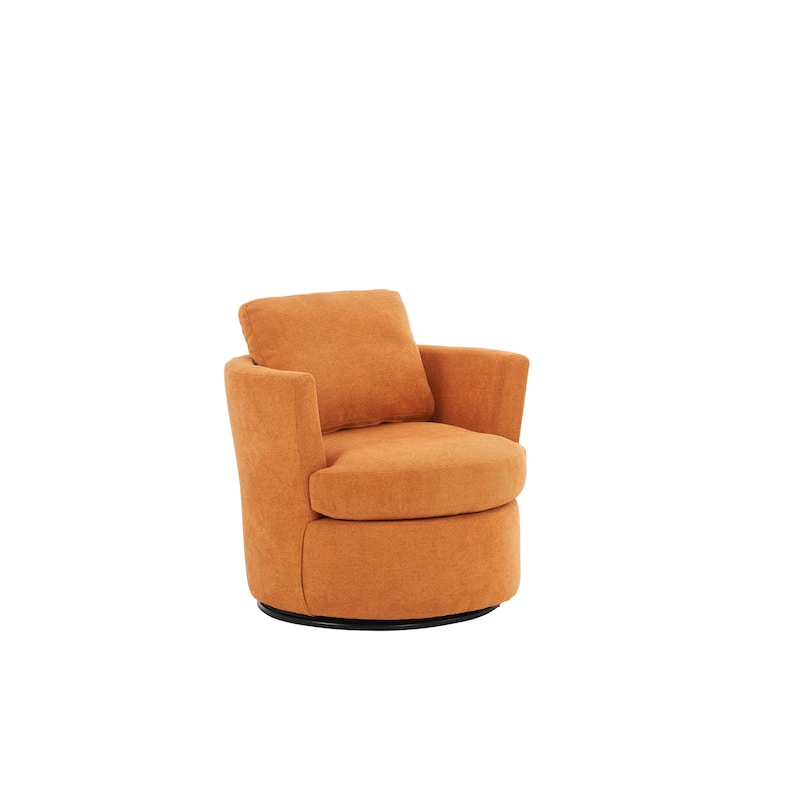 29.5" Polyester Swivel Arm Chair