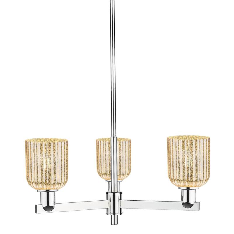 Innovations Lighting 716-3CR-9-18 Bridal Veil Chandelier Bridal Veil 3 - Polished Chrome / Mercury