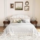 preview thumbnail 29 of 40, COSIEST Modern Brown Nightstand with Drawers