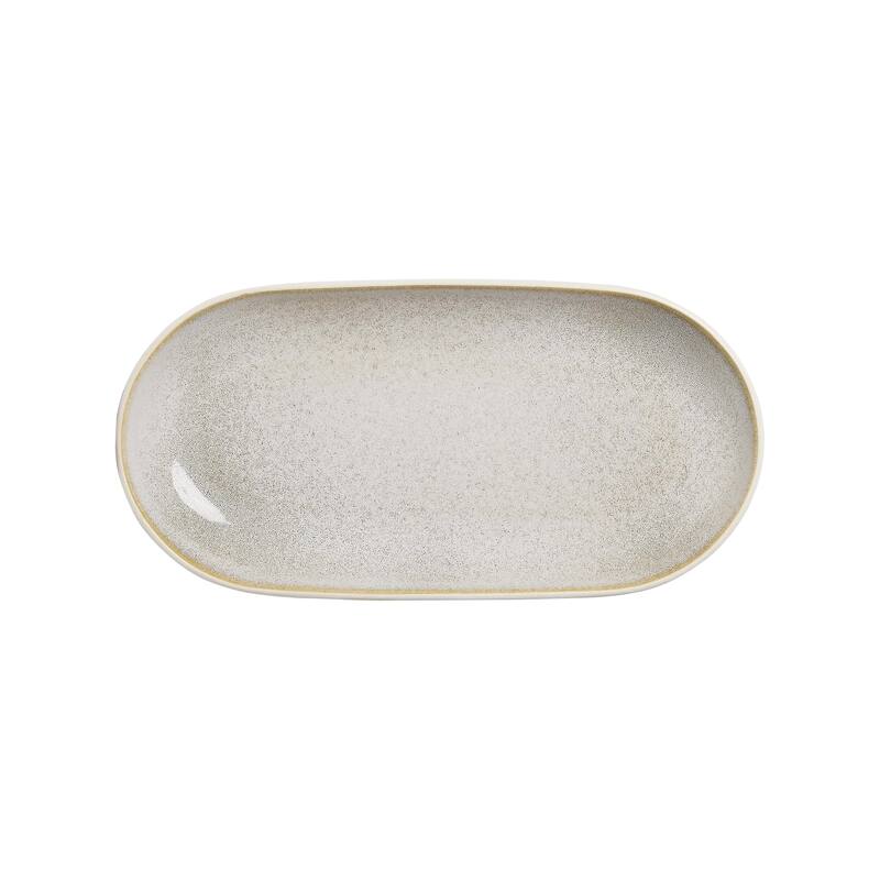 Sango Anderson Black Large Ceramic Serving Platters Set of 2, 14/12 Inch