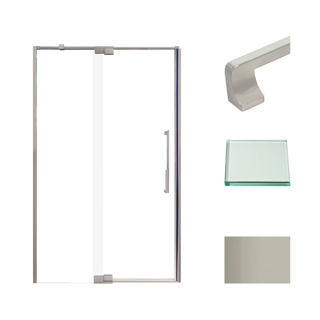 Transolid IPD487610C-J 76" High x 48" Wide Pivot Semi Frameless Shower