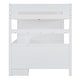 preview thumbnail 11 of 16, White Full Size Wooden Loft Bed with Wardrobe, Desk, Drawers, Shelves for Bedroom