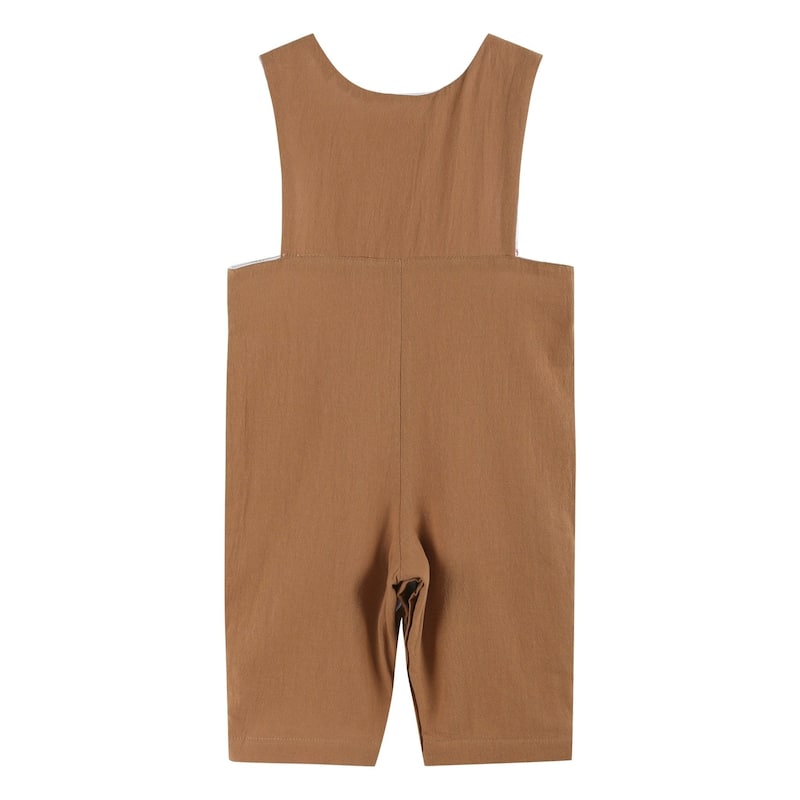 Brown Tractor Harvest Smocked Jon Jons