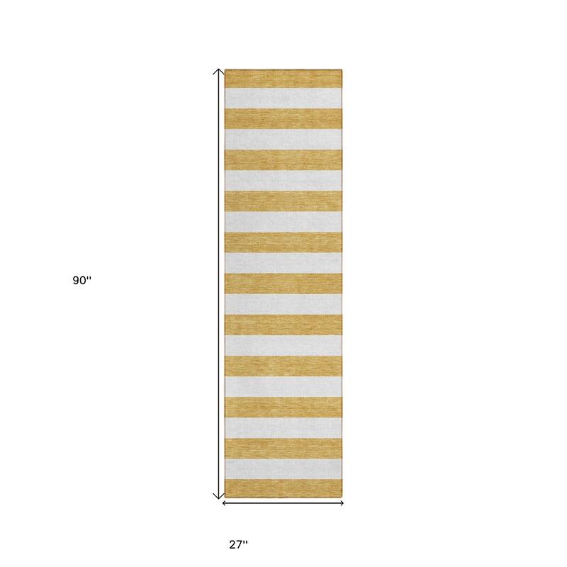 Almiro Stripe Weather Resistant Classic Meets Modern Outdoor Rug