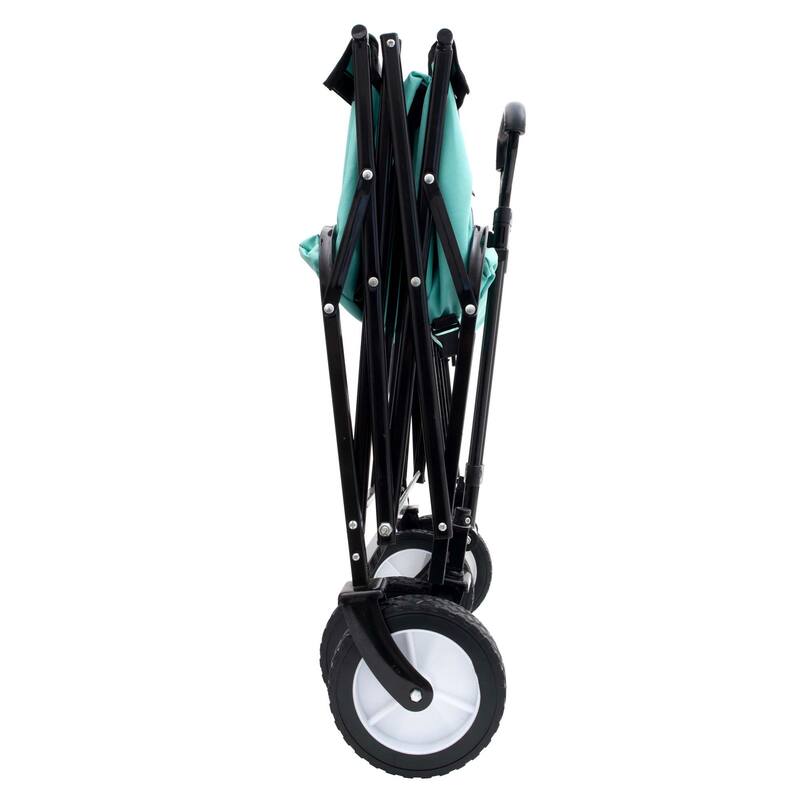 3.1 cu ft. Steel Foldable Wagon Cart with strapping system