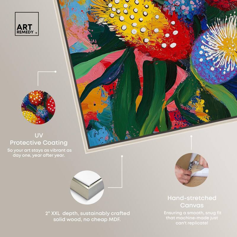 Vivid Flora II Canvas by Art Remedy