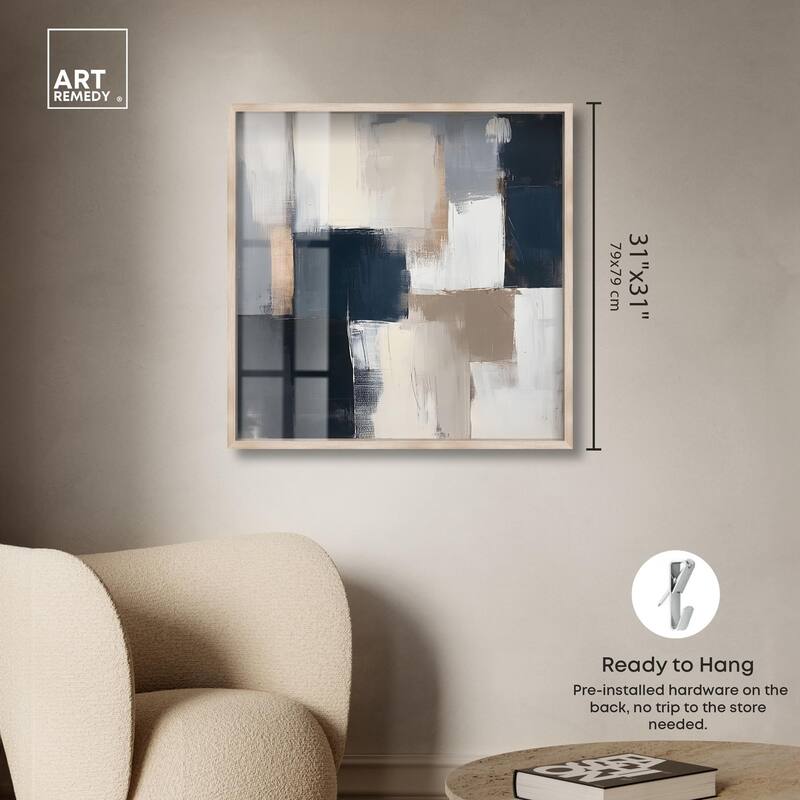 Blue Mood Depth III Shadowbox by Art Remedy