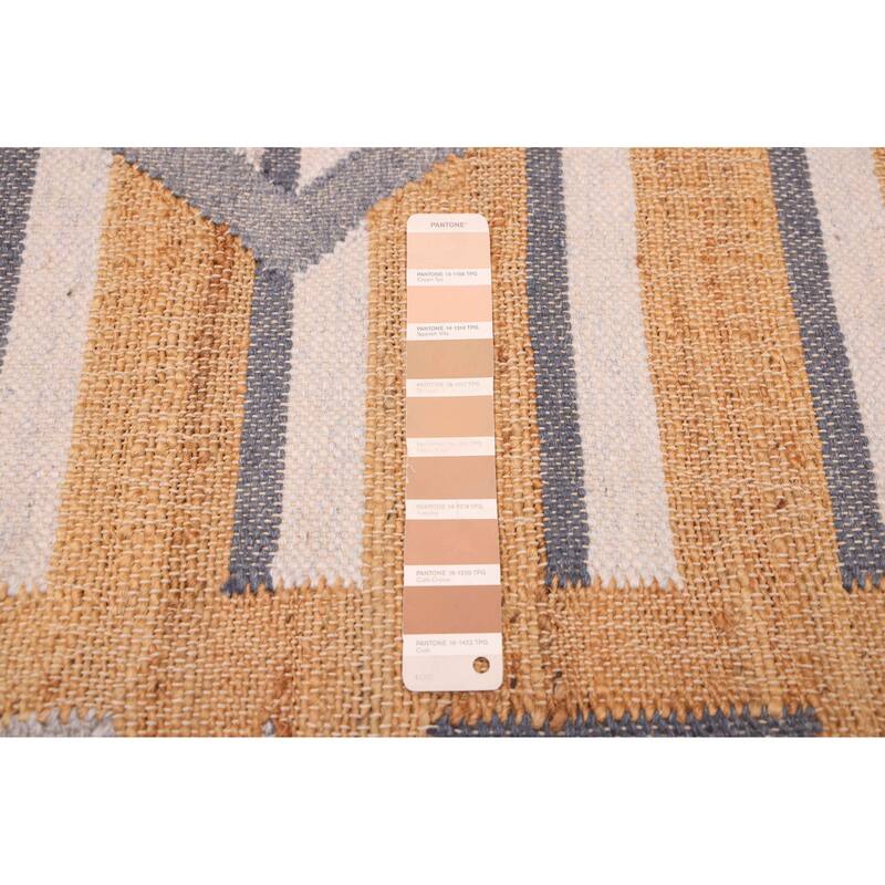 ECARPETGALLERY Flat-Weave Palas Denizli Tan Kilim - 5'3 x 7'10