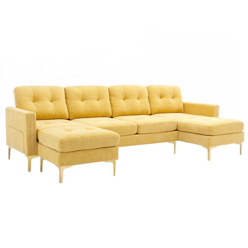 110inch L-Shape Convertible Sectional Sofa Couch